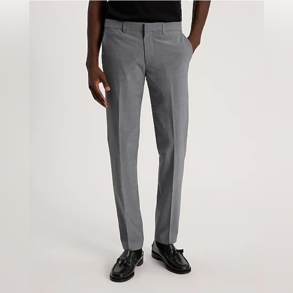 APT.9‎ men’s size 35/32 slim fit flat front pants grey color new with tags